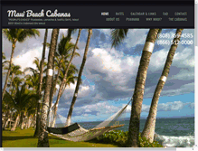 Tablet Screenshot of mauicabana.com